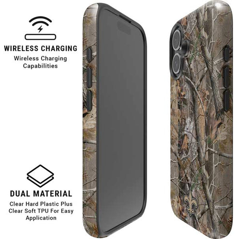 NFL New Orleans Saints Realtree AP Camo iPhone 16 Plus Magsafe Impact Case